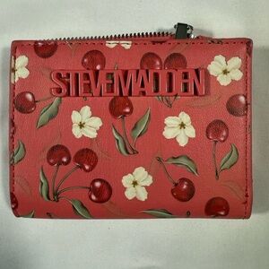 Steve Madden Cherry Blossom Red Wallet